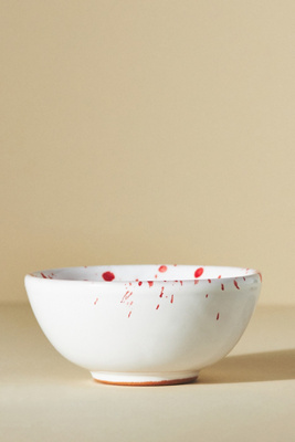 Vietri Amalfitana Splatter Dipping Bowl 4" In Red