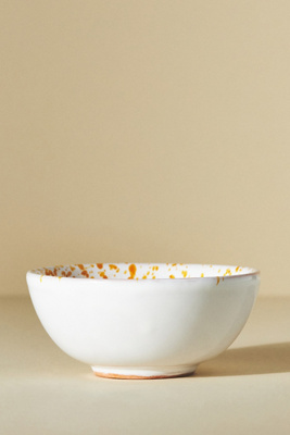 Vietri Amalfitana Splatter Dip Bowl By  In Yellow Size Nut Bowl In Yellow