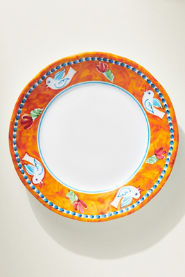 Vietri Melamine Campagna Dinner Plate By  In Orange Size Dinner