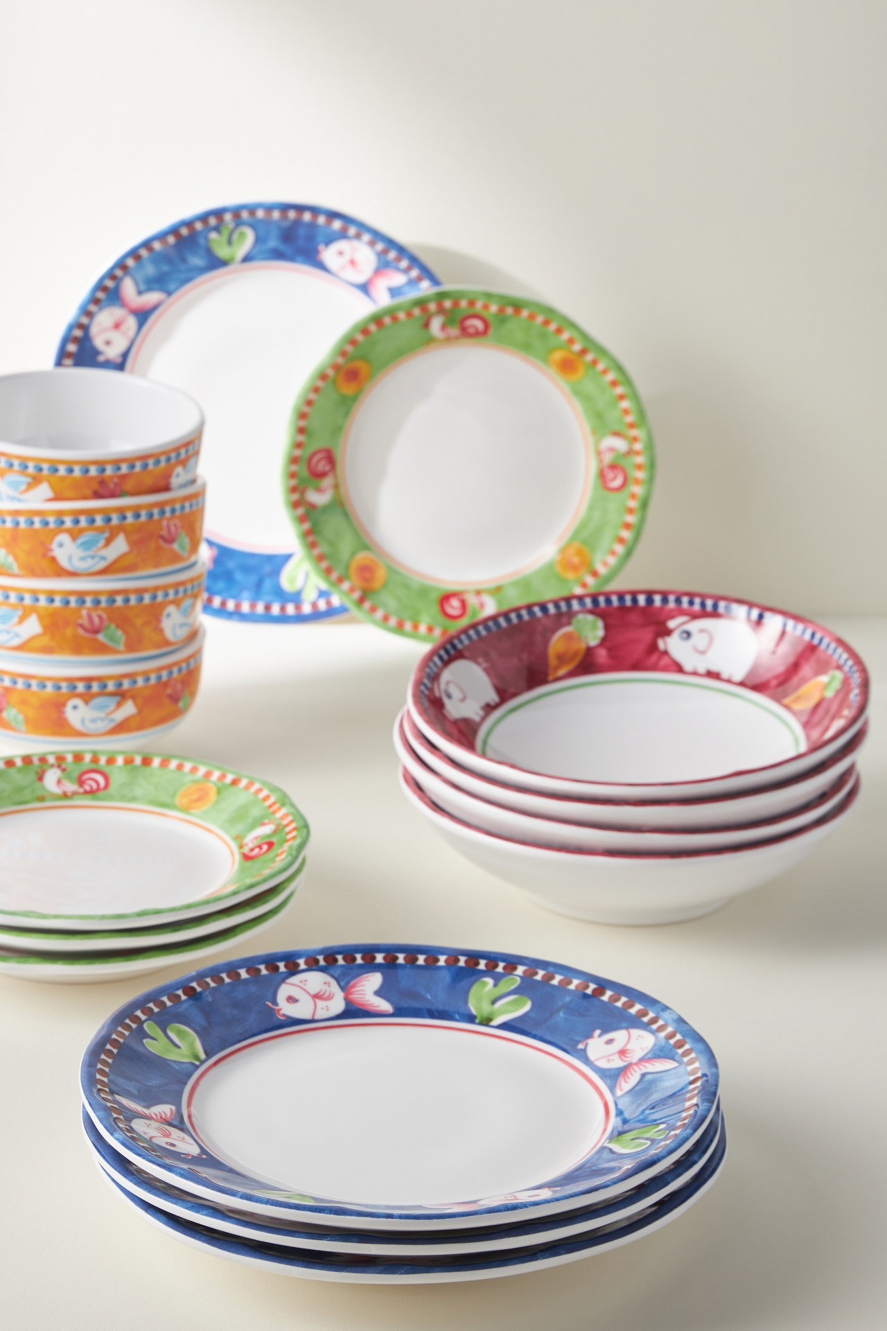 Vietri Melamine Campagna 16-Piece Place Setting