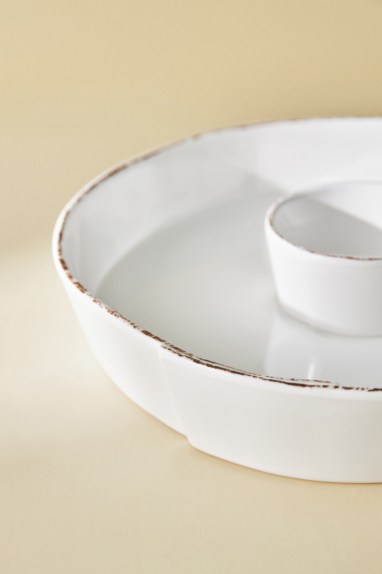 Vietri Melamine Lastra Chip & Dip Platter