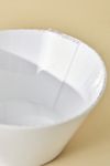 VIETRI MELAMINE LASTRA WHITE LARGE STACKING SERVING BOWL
