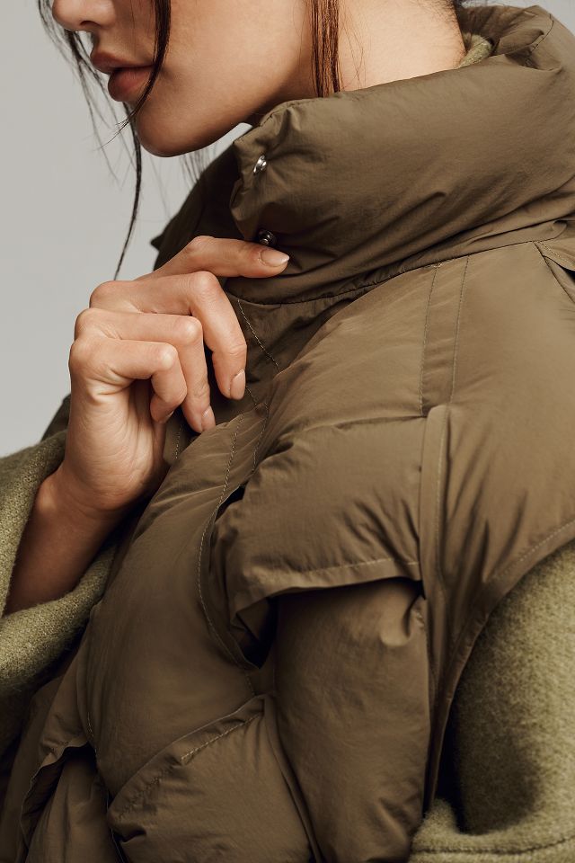 By Anthropologie Woven Puffer Vest #3