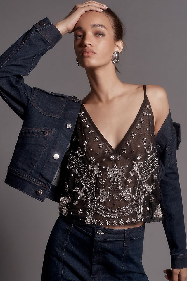 By Anthropologie Embellished Cami