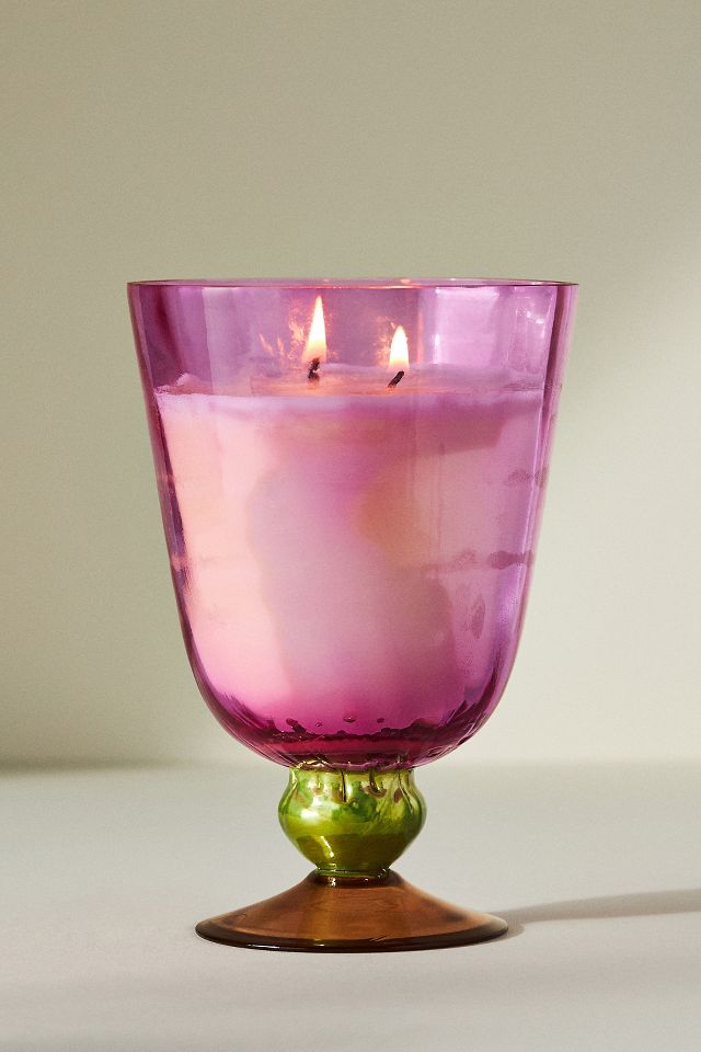 Hazel Floral Night Gardenia Glass Candle