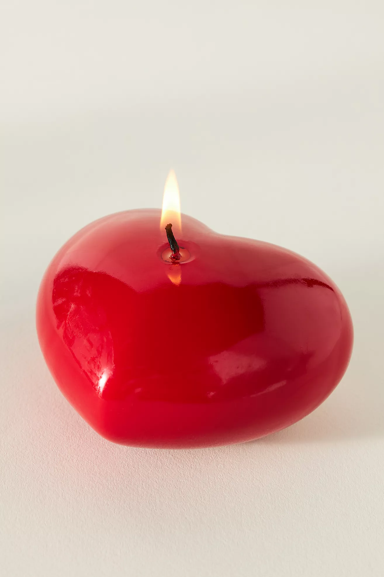 Anthropologie Heart-Shaped Wax Candle