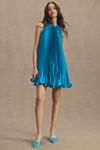 halter blue midi dress Petal and Pup Women's Anabelle Halter Neck Midi Dress