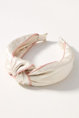 By Anthropologie Everly Knot Headband In Neutral