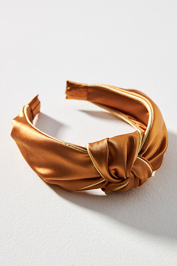 By Anthropologie Everly Knot Headband In Brown