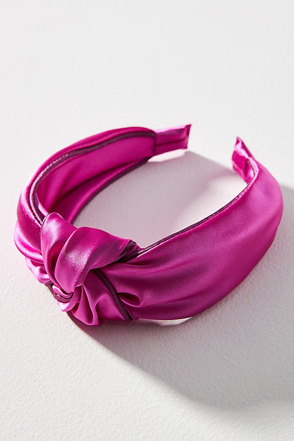 By Anthropologie Everly Knot Headband In Purple