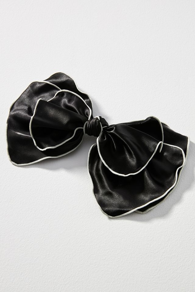 Black Oversized Velvet Hair Bow