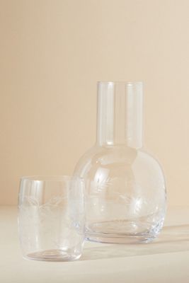 The Vintage List Crystal Carafe & Glass Set