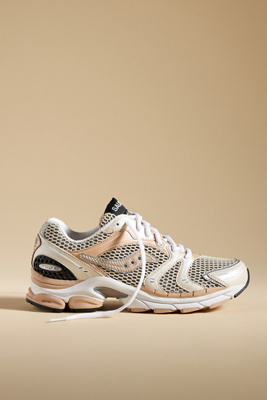 Shop Saucony Progrid Triumph Sneakers In Beige