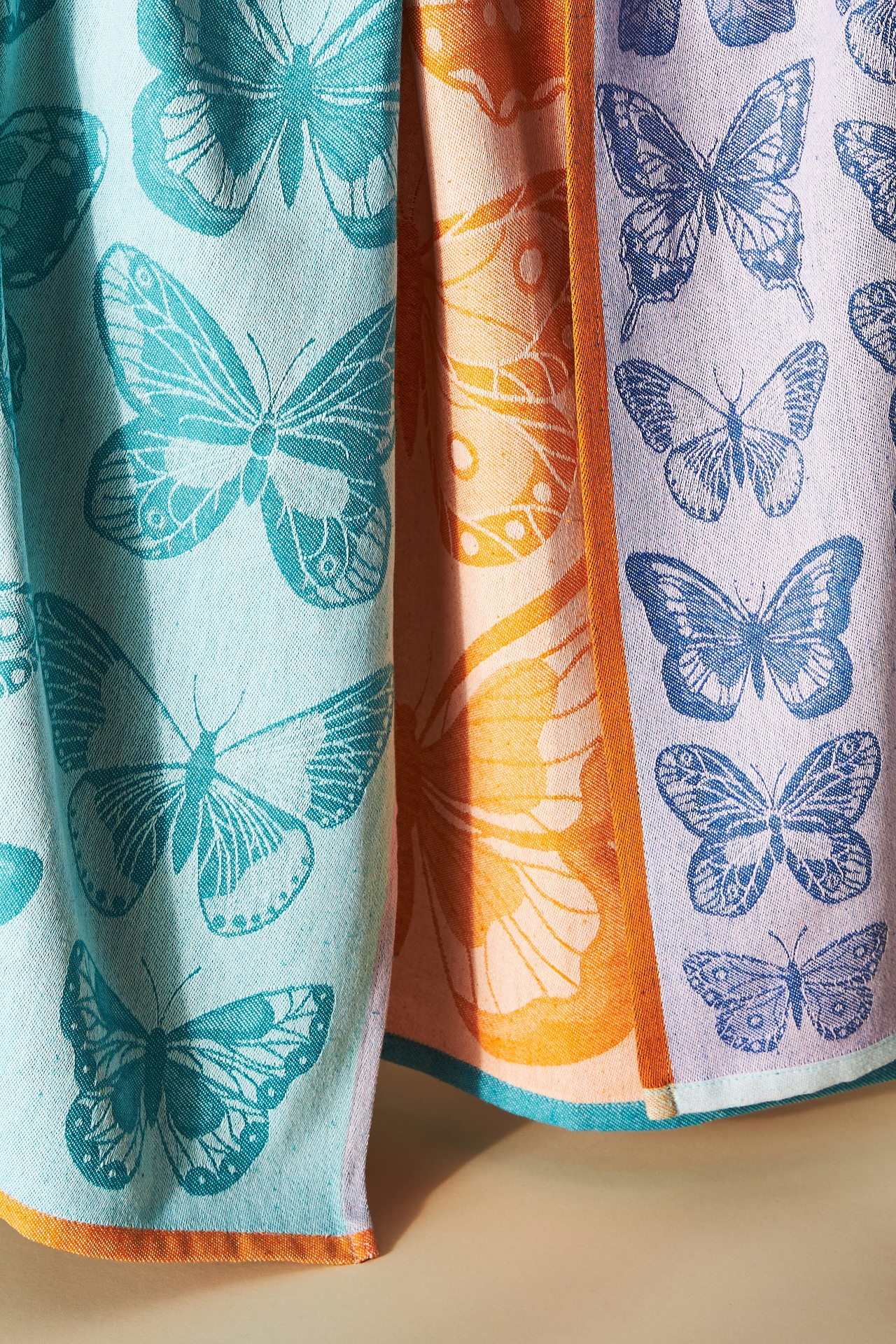 Butterfly Jacquard Dish Towels, Set of 3