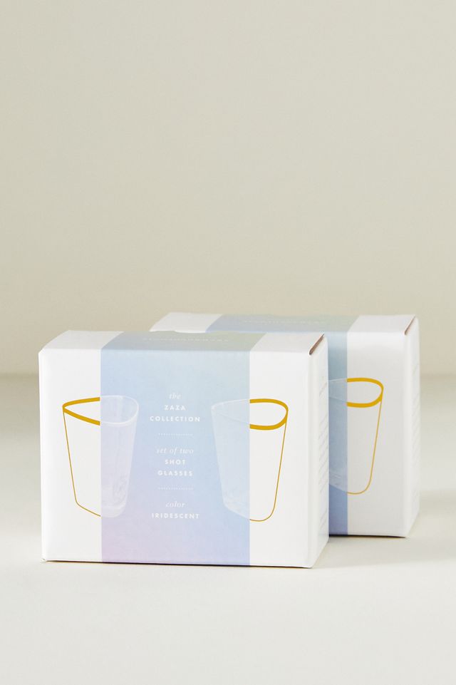 Zaza Lustered Shot Glasses, Set of 4 #3