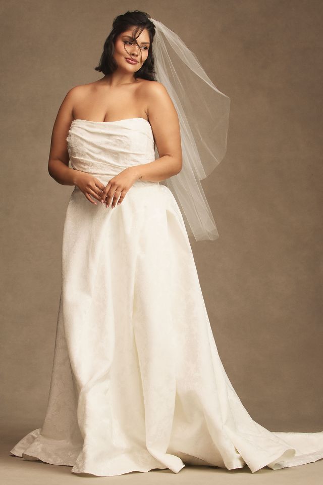 Wtoo by Watters Phoebe Strapless Draped A Line Wedding Gown