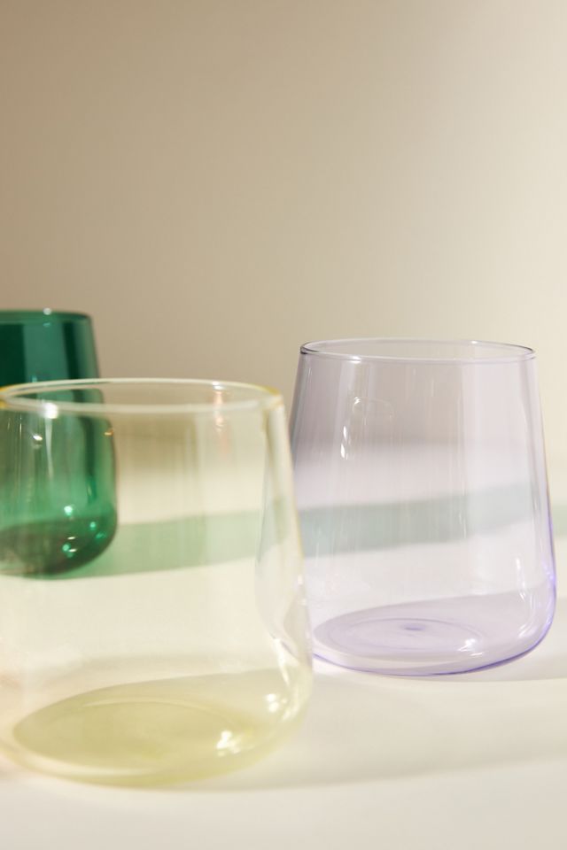 Morgan Stemless Wine Glasses, Set of 4 #3