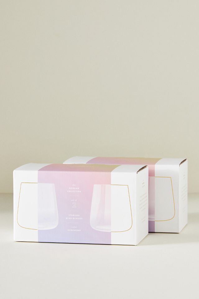 Morgan Stemless Wine Glasses, Set of 4 #2