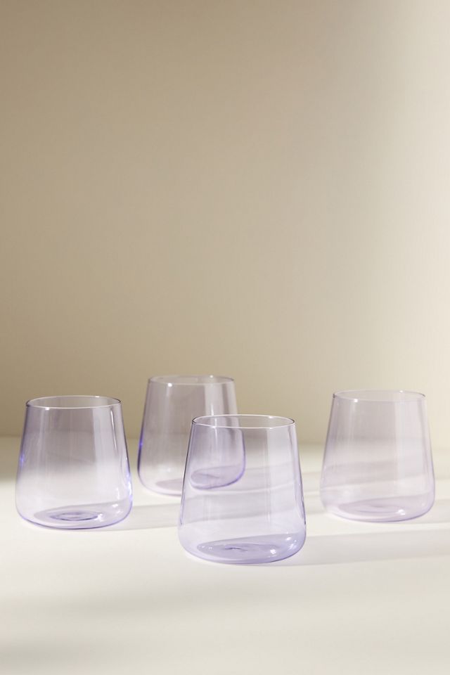 Morgan Stemless Wine Glasses, Set of 4 #2