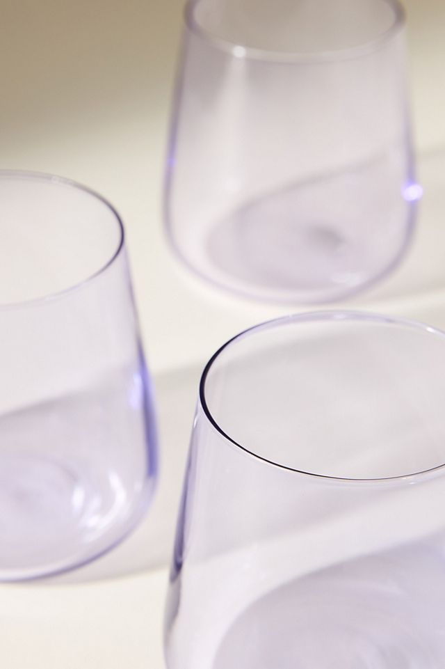 Morgan Stemless Wine Glasses, Set of 4 #3