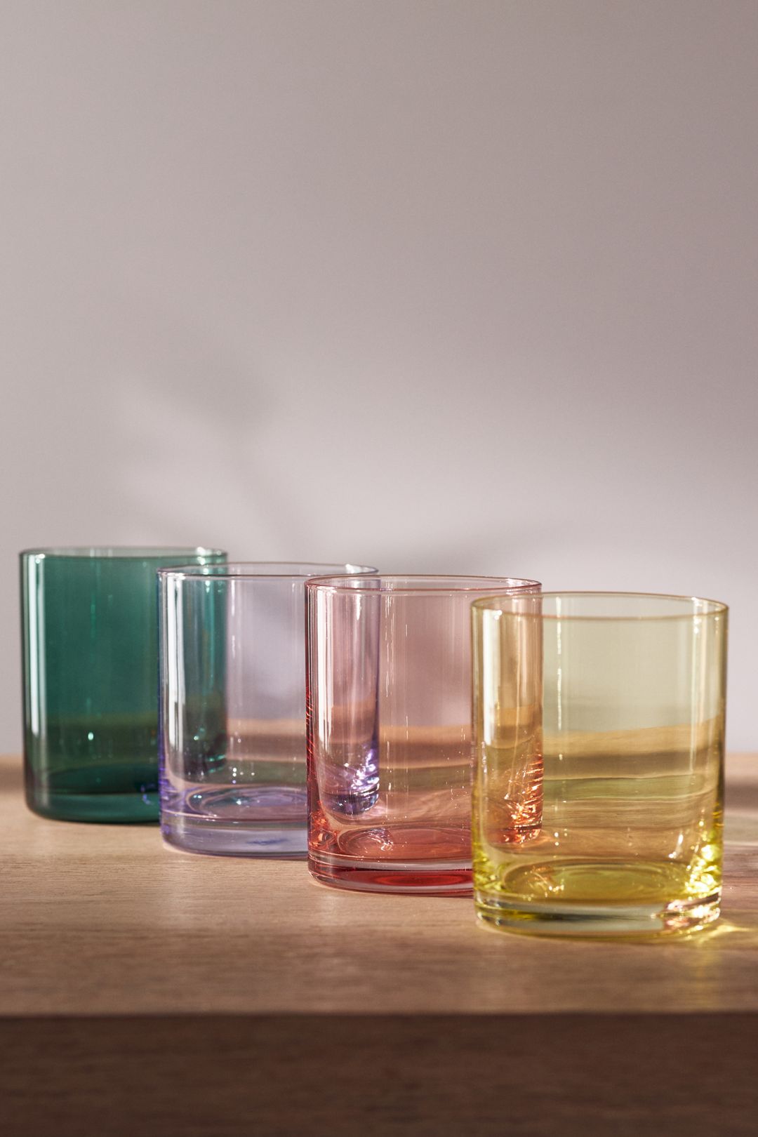 Morgan Double Old Fashioned Glasses, Set of 4 - Quartz Tones, Standard, Set Of 4