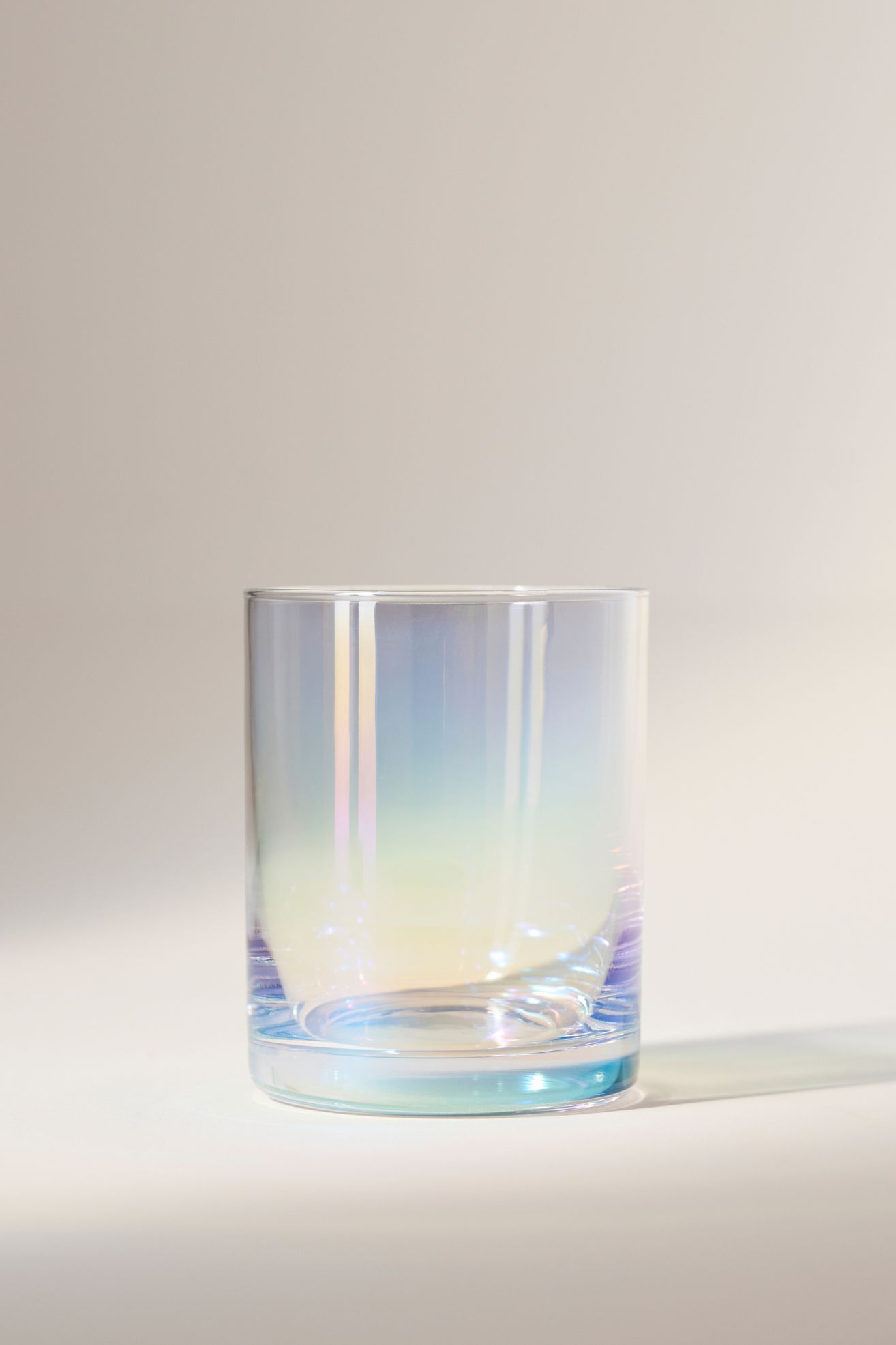 Morgan Double Old Fashioned Glasses, Set of 4 - Iridescent, Standard, Set Of 4