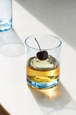 Morgan Double Old Fashioned Glasses, Set of 4 - Clear