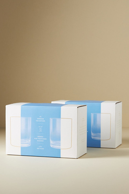 Morgan Double Old Fashioned Glasses, Set of 4 - Thumbnail 2