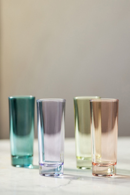 Anthropologie Morgan Shot Glasses, Set Of 4 In Multi