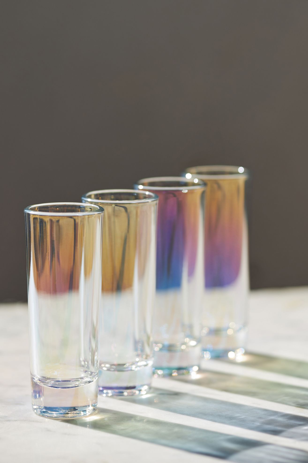 Morgan Shot Glasses, Set of 4 - Iridescent, Standard, Set Of 4