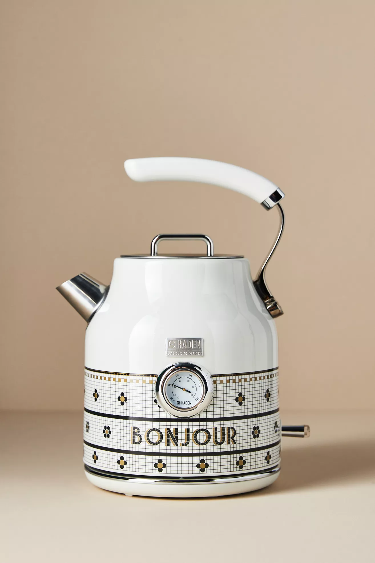 Bistro Tile x Haden 24k Gold Accent 1.7 Liter Electric Kettle