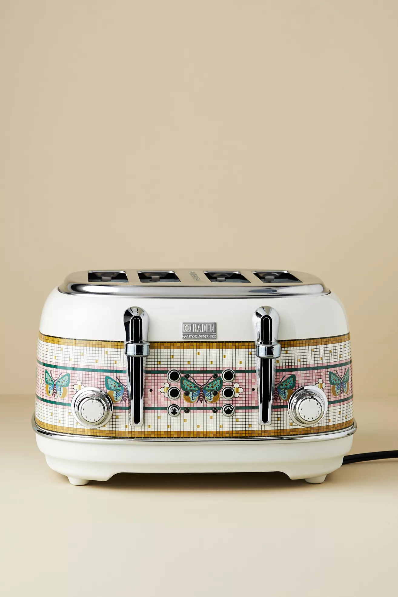Bistro Tile x Haden 24k Gold Accent Four-Slice Toaster