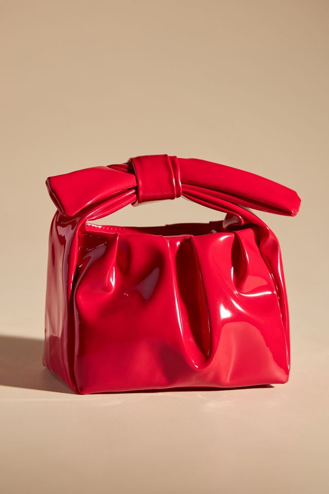 Valentino Pink Patent Leather Bow Shoulder Bag