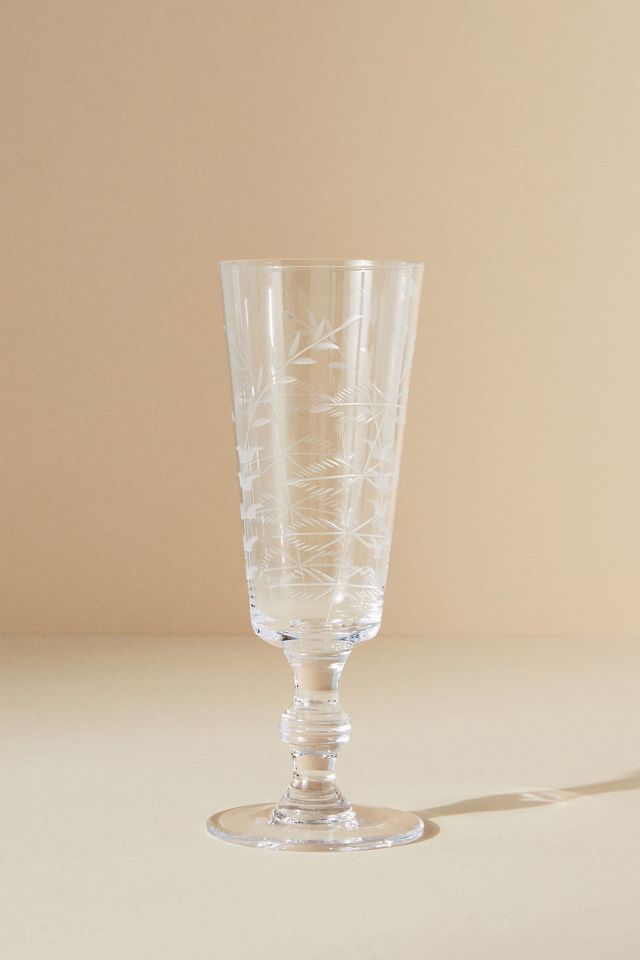 The Vintage List Crystal Champagne Flutes, Set of 4 #1