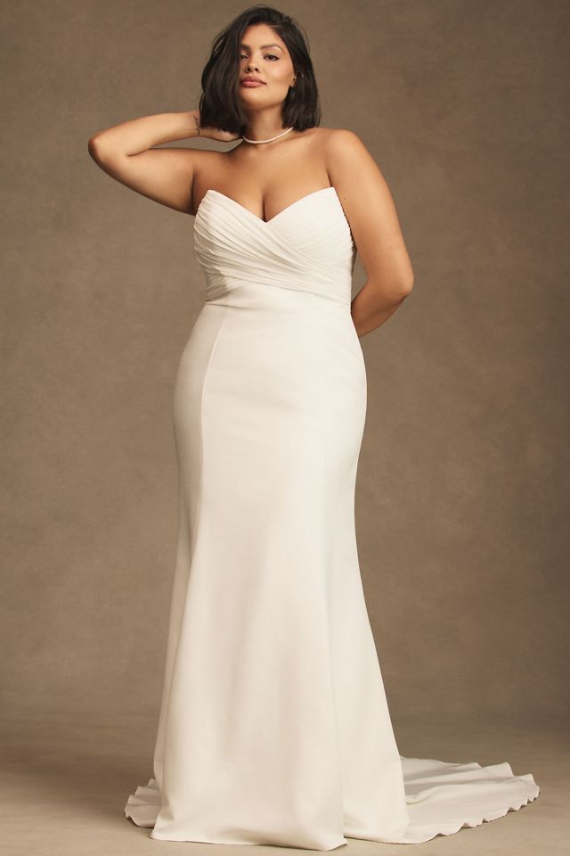 Jenny by Jenny Yoo Kate Fit & Flare Wedding Gown With Removable Sleeves #7