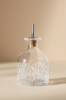 Godinger Silver Art, Co. Godinger Crystal Bitters Bottle In Transparent