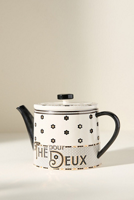 Anthropologie Bistro Tile Teapot