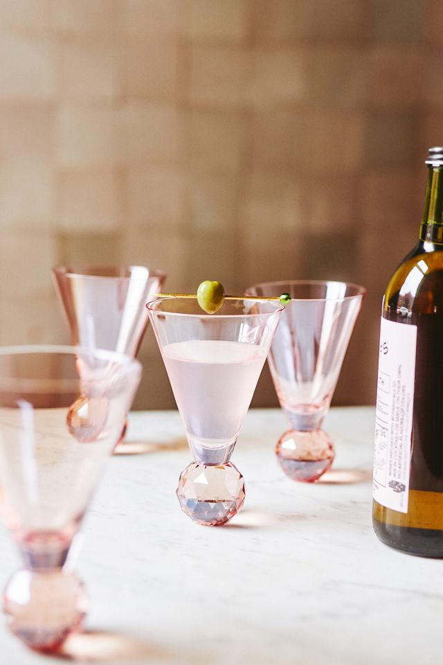 Light Pink Martini Glass