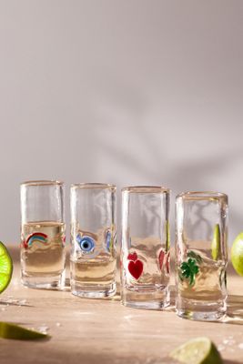 Icon Shot Glasses, Set of 4