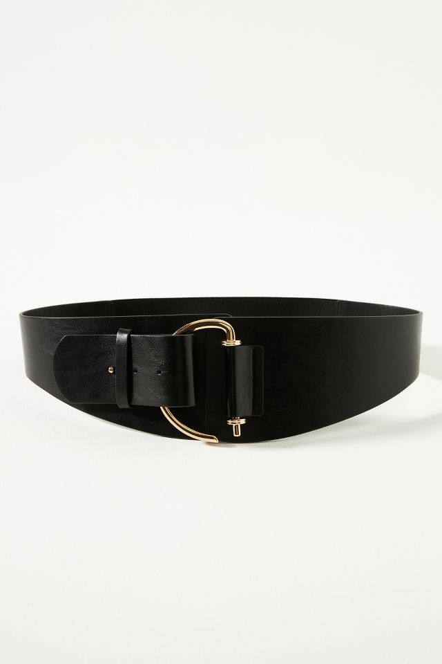 Wide Waist Hook Belt by Anthropologie in Black, Women's, Size: M/L
