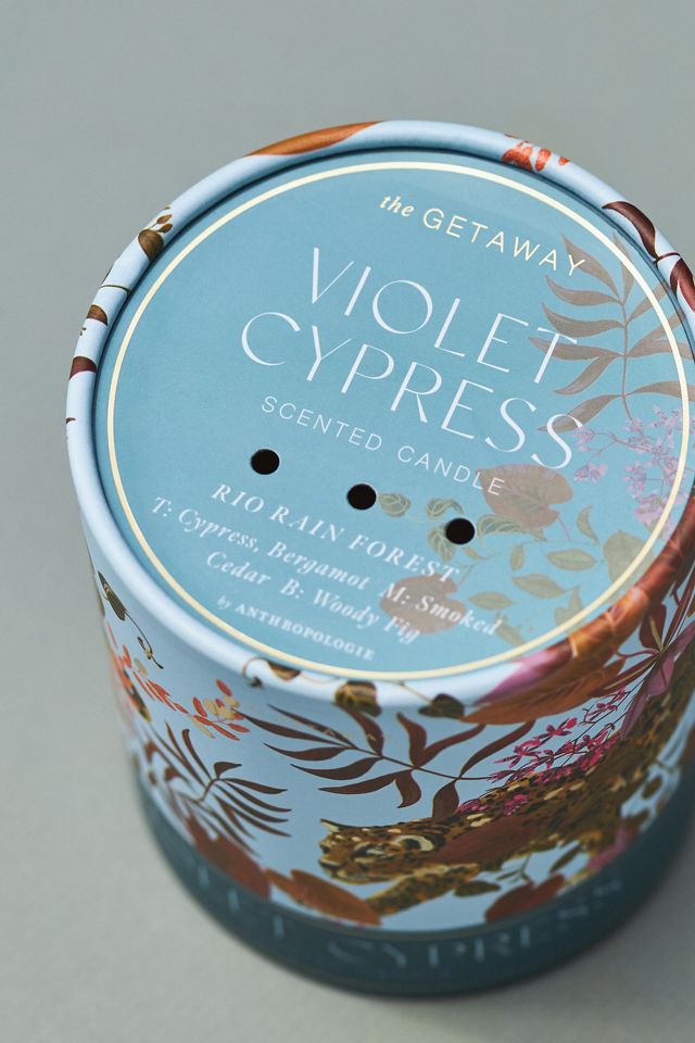 Getaway Woody Violet Cypress Boxed Candle #2