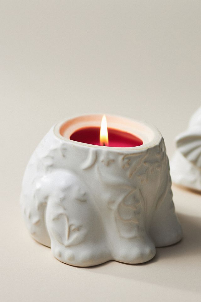 Mai Fresh White Tea & Bergamot Ceramic Elephant Candle #2