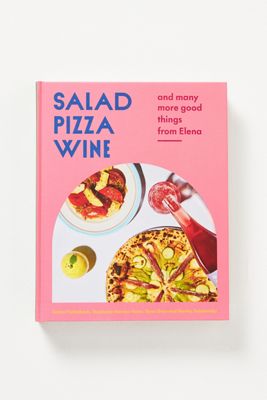 Salad Pizza Wine