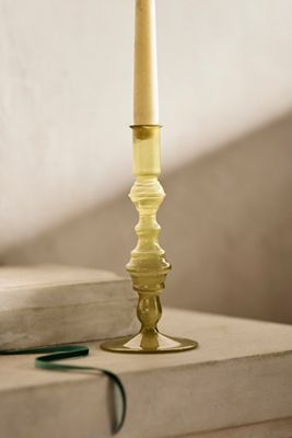 Tall Geo Taper Candle Holder