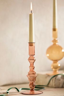 Tall Geo Taper Candle Holder