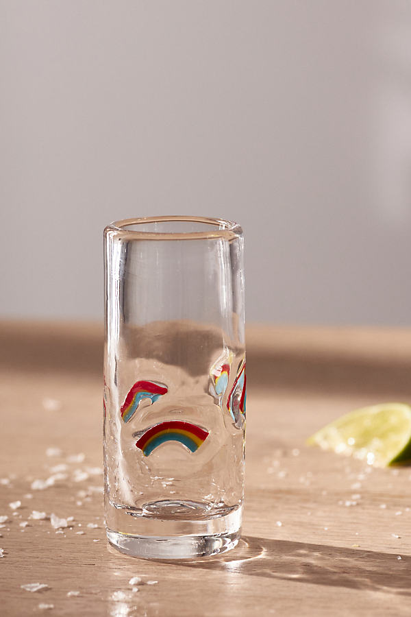 Anthropologie Icon Shot Glass In Transparent