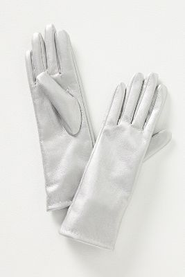 By Anthropologie Faux Leather Charm Gloves