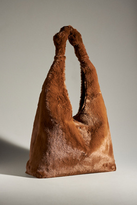 Knot Faux Fur Diamond Bag main image 0