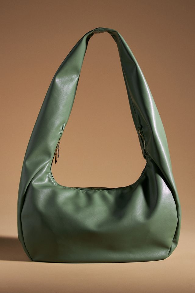 Timmie Faux-Leather Slouchy Shoulder Bag #1