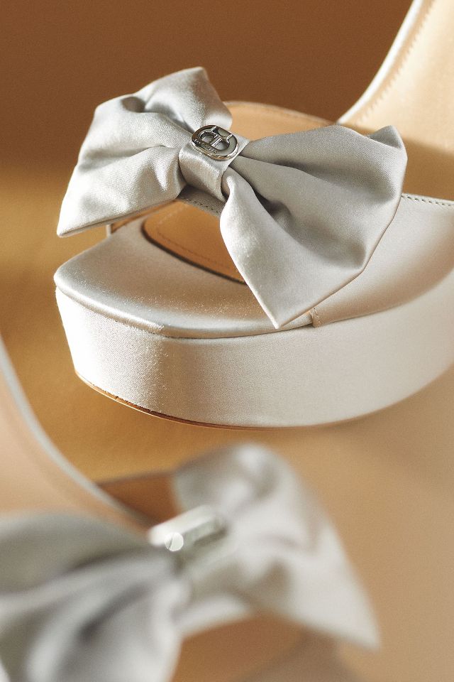 Anthropologie bow hot sale tied heels